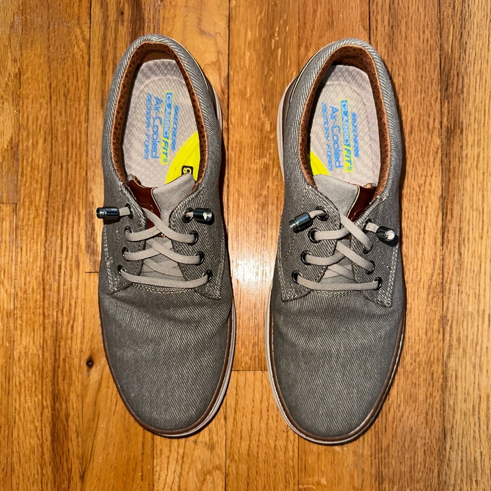 Skechers Men's Ederson Classic Fit Air-Cooled Memory Foam Moreno Shoe Size 7.5 - Picture 5 of 14